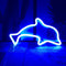 (Dolphin -Blue) - QiaoFei Neon Light,LED Dolphin Sign Shaped Decor Light,Wall Decor for Chistmas,Birthday Party,Kids Room, Living Room, Wedding Party Decor(Blue)