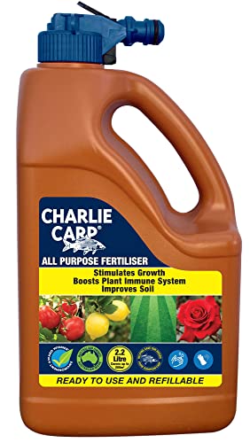 Charlie Carp CC81030 All-Purpose Fertiliser Hose-On Ready-to-Use 2.2L - Enhances Plant and Soil Health, Suitable for Lawns, Flowers, Veggies, and Citrus Trees