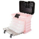 Stalwart 75-STO3183 Parts & Crafts Rack Style Tool Box with 4 Organizers, Pink