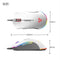 Fantech Gaming PC Mouse 10000 Adjustable DPI Wired RGB LED Light Seven Macro Button Computer Mice (X17) (White)