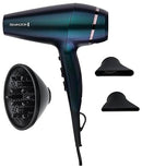 Remington Illusion Hair Dryer, AC7801AU, 2300 Watts, 3 Hair Care Infused Minerals, Anti-Frizz Protection, Black Iridescent Design 1.0 Count