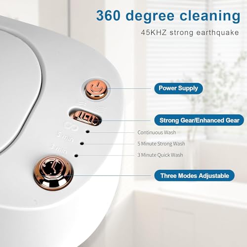 Glasses Jewelry Cleaner Ultrasonic Machine - Portable Professional Ultrasonic Cleaner for Cleaning Jewelry Eyeglasses Watches Shaver Heads.