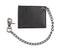 Dickies Men's Leather Slimfold Wallet With Chain, Black, One Size