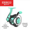 Zebco Kids Rambler Telescopic Spinning Reel and Fishing Rod Combo, 23.5-Inch to 5-Foot 3-Inch Telescoping Fishing Rod, Size 20 Reel, Pre-Spooled with 8-Pound Cajun Line, Seafoam/Black