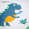 Splat Mat for Under High Chair/Arts/Crafts by Hoitsky, 51"(130 cm) Baby Anti-Slip Food Splash and Spill Mat for Eating Mess, Waterproof Floor Protector and Table Cloth (Dinosaur)