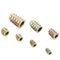 Yakamoz Trapezoidal Nut,130Pcs Hex Head Barbed Trapezoidal Nuts Internal and External Thread T-Shaped with Intermediate Nut Color-Plated 304 Stainless Steel T-Shaped Nut (M4/M5/M6/M8/M10)