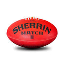 Sherrin 4631 AFL Rising Star Rubber Synthetic Football, Red, Size 3