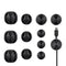 Avantree 12 Pack Long Lasting Cable Clips, Desktop Cord Holder & Hider, Charging Cable Drop Organizer & Management System for TV PC Laptop Home Office