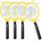 4 Pcs Bug Zapper Electric Fly Swatter Battery Powered Fly Mosquito Zapper Indoor Outdoor Handheld Fly Killer Tennis Mosquito Bat Racket for Camping Insect Fruit Fly Control (Batteries Not Included)