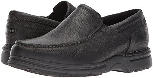 ROCKPORT Men's Eureka Plus Slip on Oxford, Black, 10.5 US Wide