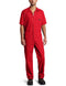 Dickies Men's Short-Sleeve overalls and coveralls workwear apparel, Red, Small US