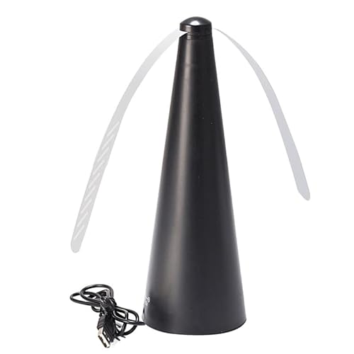 Automatic Fly Trap Fly Repellent Fan Keep Flies Bugs Food from Away Fruits (Black)