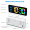 AMIR Digital Alarm Clock, Colorful LED Digital Clock with 7 RGB Digital, 4 Dimmable Backlight, 3 Adjustable Volumes, Snooze, 12/24Hr, USB Power Kids Clock for Heavy Sleepers Kids