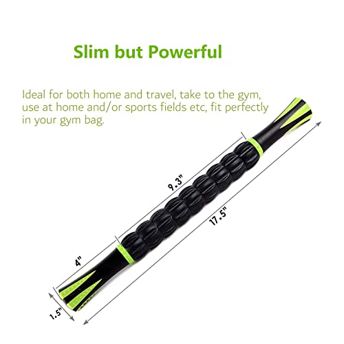 Muscle Roller Stick Sportneer Back Leg Calf Massage Sticks for Athletes, Massager Tool for Reducing Muscle Soreness, Loosing Tightness and Soothing Cramps