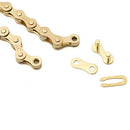 ZHIQIU FSC F410 1-Speed Bicycle Chain (1/2 x 1/8-Inch, 104L) (Ti-N Gold)