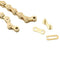 ZHIQIU FSC F410 1-Speed Bicycle Chain (1/2 x 1/8-Inch, 104L) (Ti-N Gold)