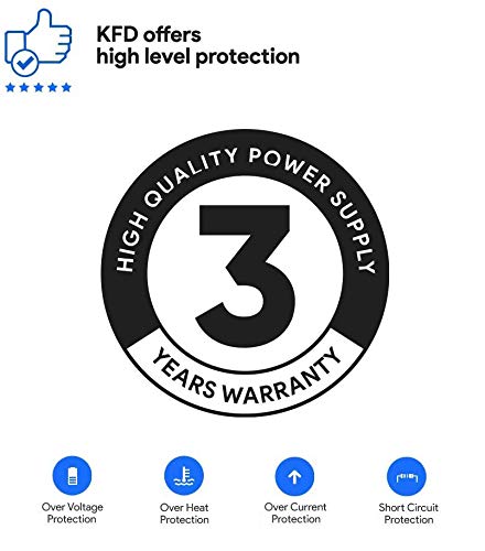 KFD Universal 15V 2A 1A 0.5A AC Power Supply Adapter for Philips HF3321 HF3320 AIMTOM LED Strip Router LCD Monitor Humidifier CCTV Security Camera Wireless Audio Video HUB DC Power Wall Charger Cord