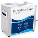 6.5L Professional Industrial Ultrasonic Cleaner - 40kHz 304 Tank 30 Minutes Timer 0-80℃Heater Jewelry Cleaner Wrench Tools Industrial Parts Mental Instrument Eyeglasses Watch Denture Glasses