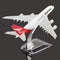 16cm Metal Plane Model Aircraft A380 Australia Qantas Aeroplane Scale Desk Toy