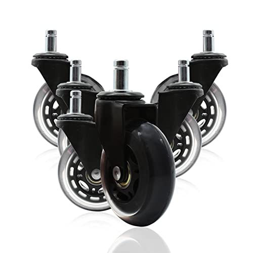 ValueHall 5 pcs Office Chair Caster Chair Replacement Wheels Swivel Casters revolving Chair casters for Office School Home V7067