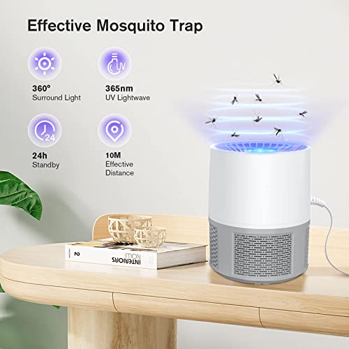 Mosquito Killer Lamp, Efficient Bug Zapper Electric Fly Zapper, Electric Fly Killer Fly Catcher Fly Traps for Home Use, Insect Killer Fruit Fly Trap Indoor Outdoor for Home