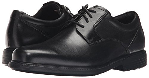 ROCKPORT Men's Charles Road Plain Toe Oxford, Black, 13 US