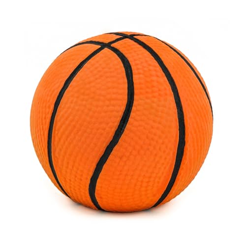Chiwava 4 Pack 2.4" Squeak Latex Puppy Dog Toy Ball Sports Balls Sets Fetch Interactive Toy for Small Dogs