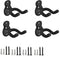 iDopick 4 Pack Guitar Hanger Hook Wall Mount, Musical Instruments Stand for Hanging All Size Guitars, Bass, Mandolin, Banjo