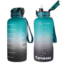 GIFUBOWA Big Water Bottle 2L with Straw BPA-Free Sports Drink Bottles