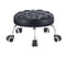 Round Low Roller Seat Stool Small Stool with Wheels Pulley Ottoman Comfortable