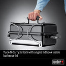 Weber Go-Anywhere Charcoal Black BBQ -Portable BBQ Grill for Outdoor Cooking, Camping, Backyard, Deck, Beach - Compact, Versatile, Portable Barbeque