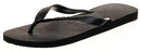 havaianas Unisex's Brasil Flip Flops, Black, 2 US