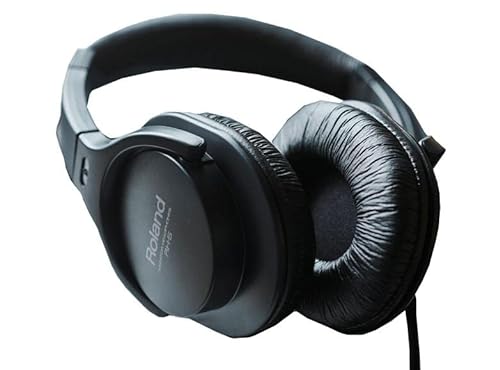 Roland RH-5 Comfort Fit Headphones for Musical Instruments, Black, Over Ear