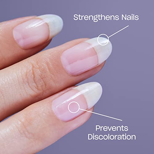 OPI Natural Nail Strengthener, Vegan Formula, Infused with Vitamin A and E, Helps Prevent Discoloration, Strengthens Nails, Clear, 15mL