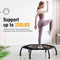 Zupapa Fitness Trampoline Without Armrests Removes Screws to Protect Bungee Cords, Mini Silent Rebounder for Indoor Outdoor, Max Load 330 lbs (Hexagonal, 45 inch)