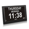 Dementia Clock, Big Digital Wall Clocks for Living Room Decor, 10.1 Inch Large LCD Screen Digital Clock Day Date & On Time Alarms, Auto Night Dimming, Calendar Clock with Remote Control, Black