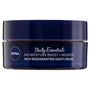 NIVEA Rich Nourishing 24HR Night Cream (50ml), Moisturising Face Cream with Almond Oil and Shea Butter, Nourishing Face Moisturiser for Dry and Sensitive Skin