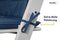 Tinydo® High Chair Seat Cushion Dark Blue - Optimal Accessory for Stokke Tripp Trapp - Seat Reducer Cushion with XXL Cushioning Without Slipping (Dark Blue)