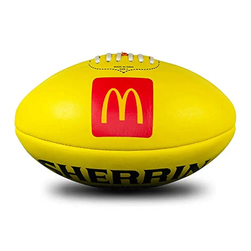 Sherrin AFL Replica Game Ball, Yellow, Size 5