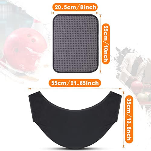 Zhanmai Bowling Ball Polisher and 2 Pieces Shammy Bowling Towel 10 x 8 Inches, Bowling Ball Cleaner See Saw Bowling Towel Black Microfiber Bowling Polisher Easy Grip Bowling Rag Bowling Accessories
