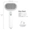 aumuca Cat Brush with Release Button, Cat Grooming Shedding Brush, Self Cleaning Pet Brush - Effectively Removes Loose Undercoat, Slicker Brush for Cats, Cat Comb for Long or Medium Haired Cats(White)