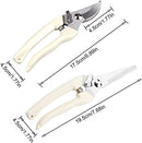 Stainless Steel Pruning Shears Set Garden Shears 2 Pack Gardening Tools Including Garden Shears,Waterproof Garden Gloves,Best Gardening Gifts for Women and Men