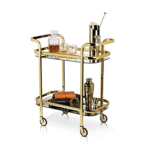 Viski Belmont Gold Bar Cart, Gold, 5891TBV