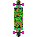 SANTA CRUZ Complete Longboard Mandala Hand 9 x 36 Drop Thru, Multi-Coloured