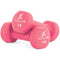 ProSource Set of 2 Neoprene Dumbbell Coated for Non-Slip Grip 0.5 Kg., Pink