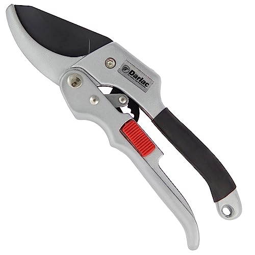 Darlac Super Classic Ratchet Pruner – Powerful Ratchet Action – High Carbon Steel – Curved Anvil For Trapping Branches – Small Hand Profile For Comfort – Ideal For Gardeners With A Weaker Grip