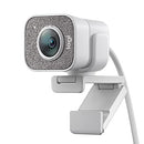 Logitech for Creators StreamCam - Premium Webcam for Streaming and Video Content Creation, Full HD 1080p 60 fps, Premium Glass Lens, Smart Autofocus, USB Connection, for PC, Mac, Off White