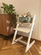 Seat Cushion for Stokke Tripp Trapp High Chair - Laminated Coating for Easy Cleaning (Japanese Stars Beige)