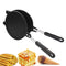 ZEENEEK Waffle Cone Maker, Waffle Irons Mold Nonstick Coating Surface Baking Pan, Double Sided Pancake Maker Multifunctional Crisp Omelet Pan Ice Cream Maker Machine Egg Roll Mold - 6.7 Inches