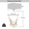 Hammock Chair, Large Hanging Chair, Soft Cotton Rope Swing Chair with High Load-Bearing Metal Rod,Indoor Outdoor Garden Yard Living Room,Max 150kg